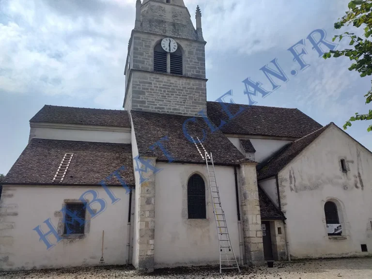 nettoyage demoussage facade eglise a auxey duresses habitatclean.fr