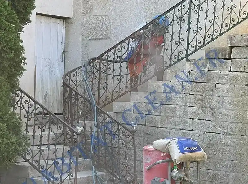 sablage aerogommage charpente bois metale habitat clean beaune